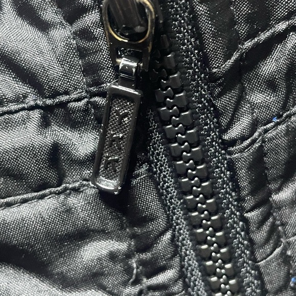 Vtg Polo Jeans Ralph Lauren Packable Hood Track Jacket Men Small Zip Black Blue - Picture 6 of 8